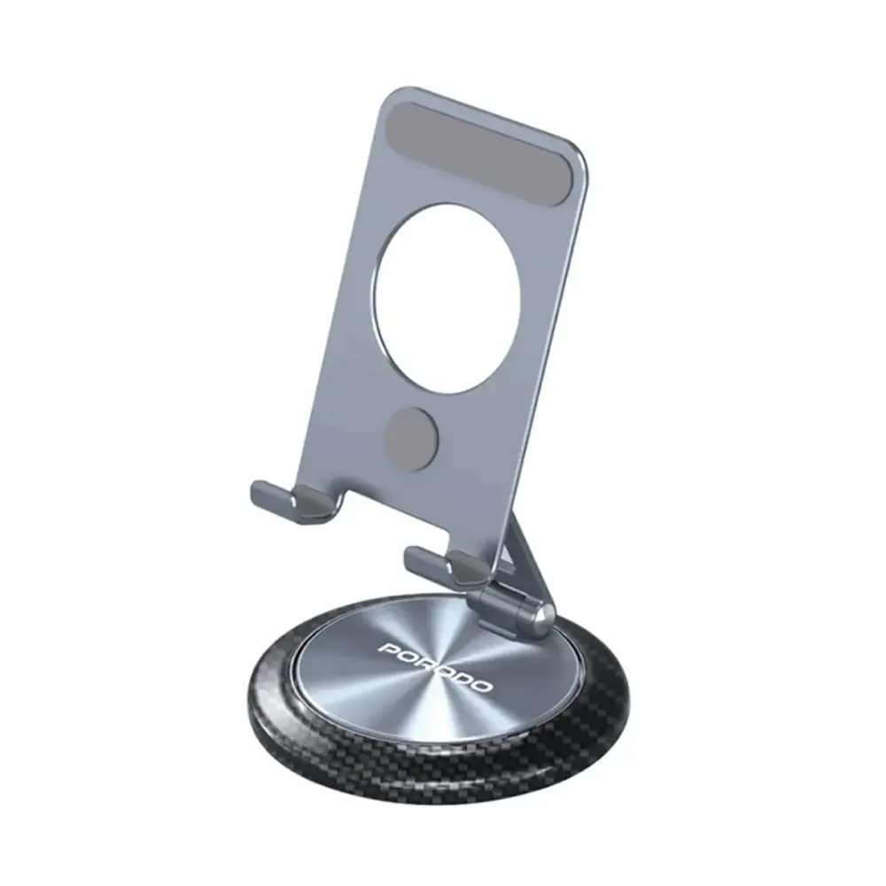 Porodo 360° Adjustable Folding Aluminum Alloy Phone And Tablet Holder - Linkphones Center